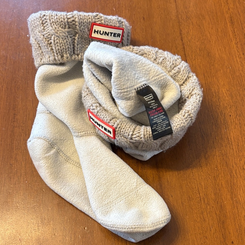 Hunter Women's Grey Boot Socks with Logo